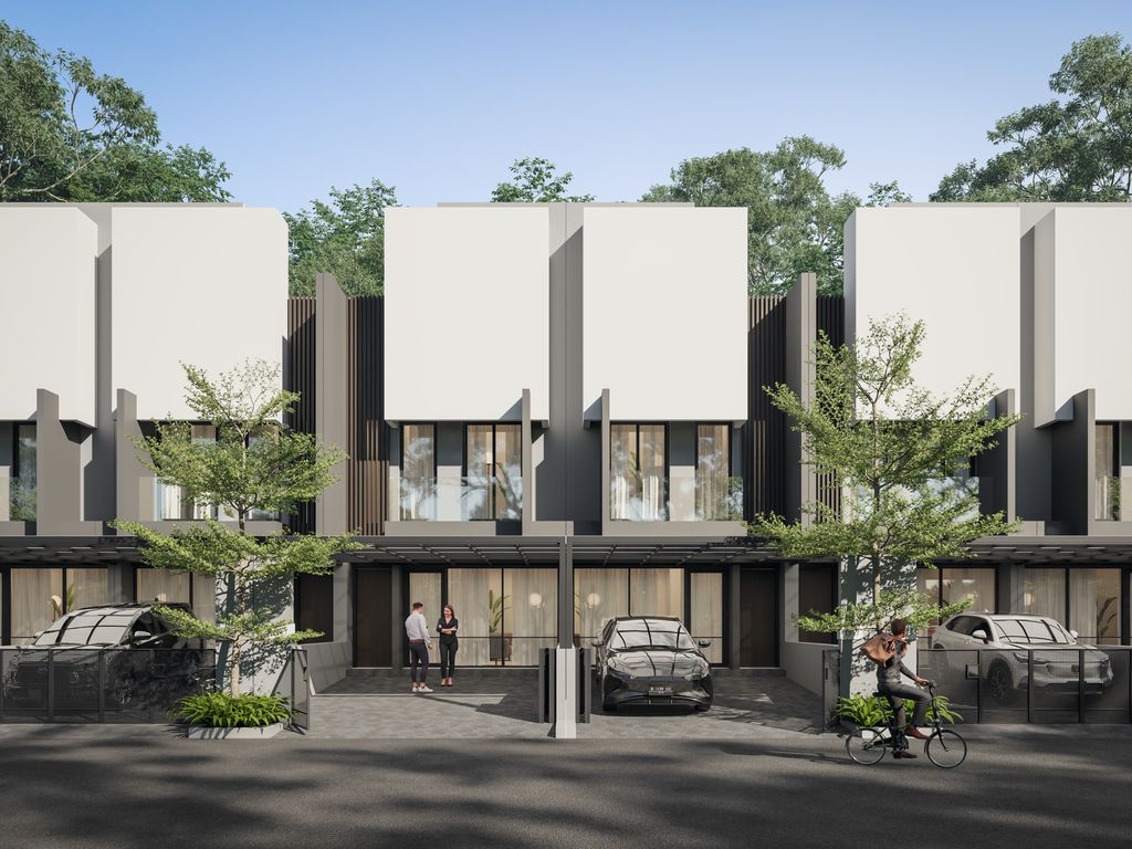 foto tampak rumah tipe VERGE SPACE perumahan AMESTA LIVING