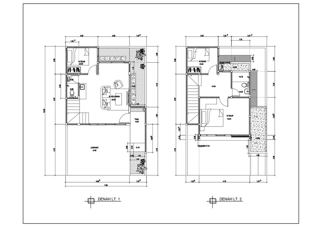 foto denah rumah tipe FREEYA 80/90 SL I CARPORT KIRI perumahan THE LINNEA - URBAN CAPITAL