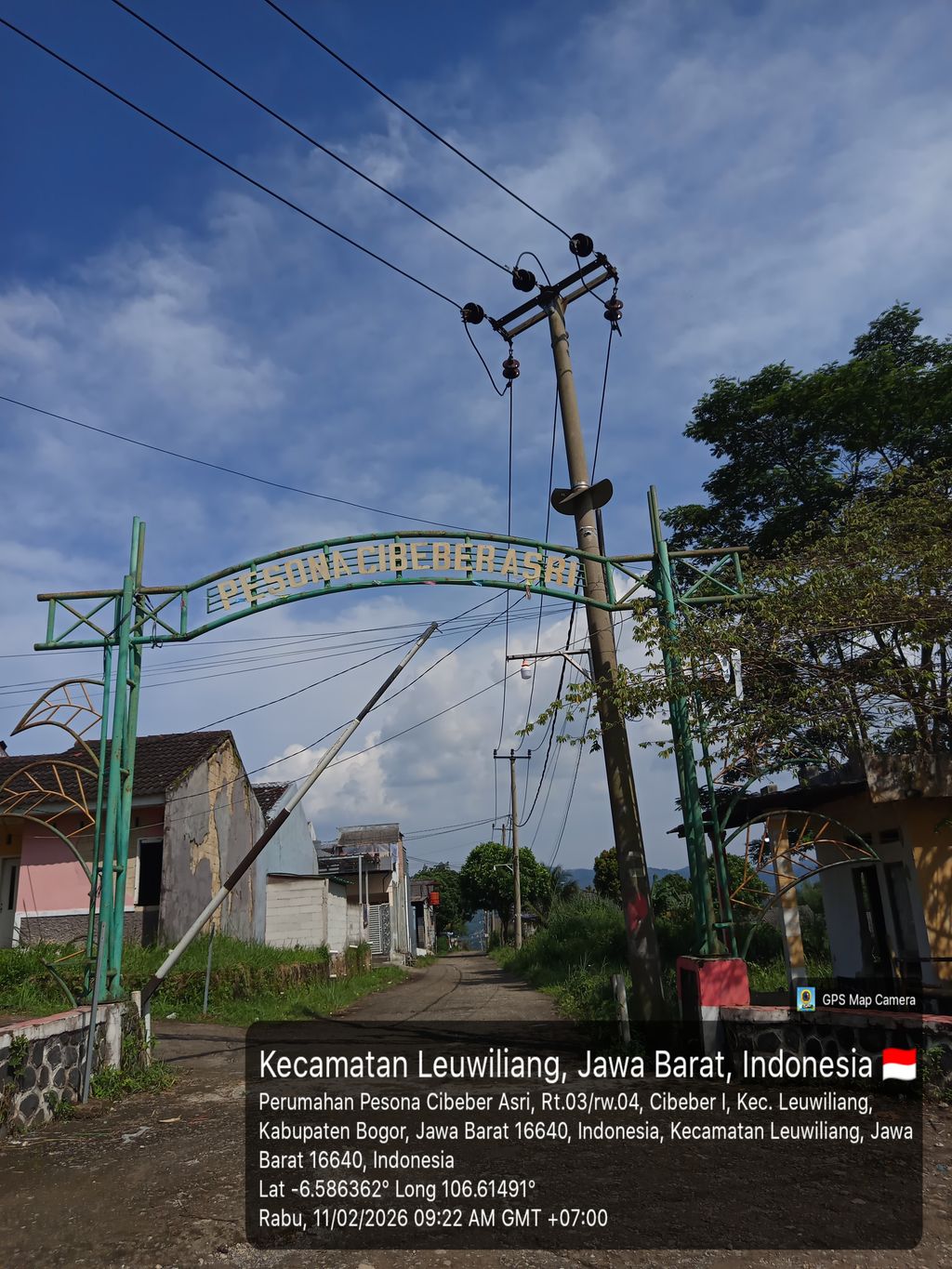 foto gerbang perumahan PESONA CIBEBER ASRI