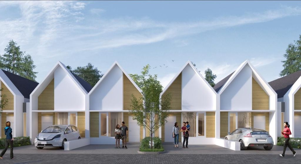 foto tampak rumah tipe 36/60 AR4 perumahan Grand Victoria 1