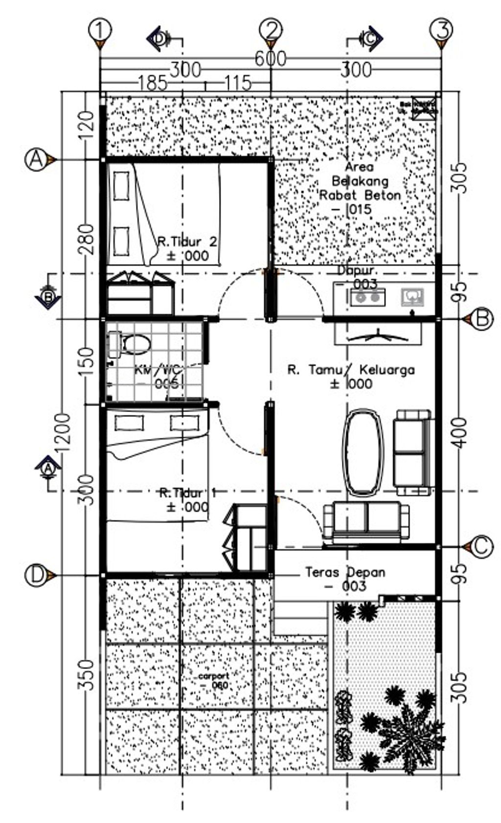 foto denah rumah tipe KOMERSIL OLD perumahan PERUMAHAN KOTAKITA