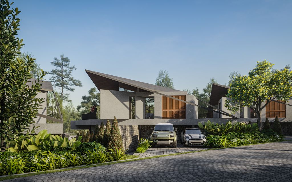 foto tampak rumah tipe TAMA DOWNSLOPE perumahan Panarama Residential Resort