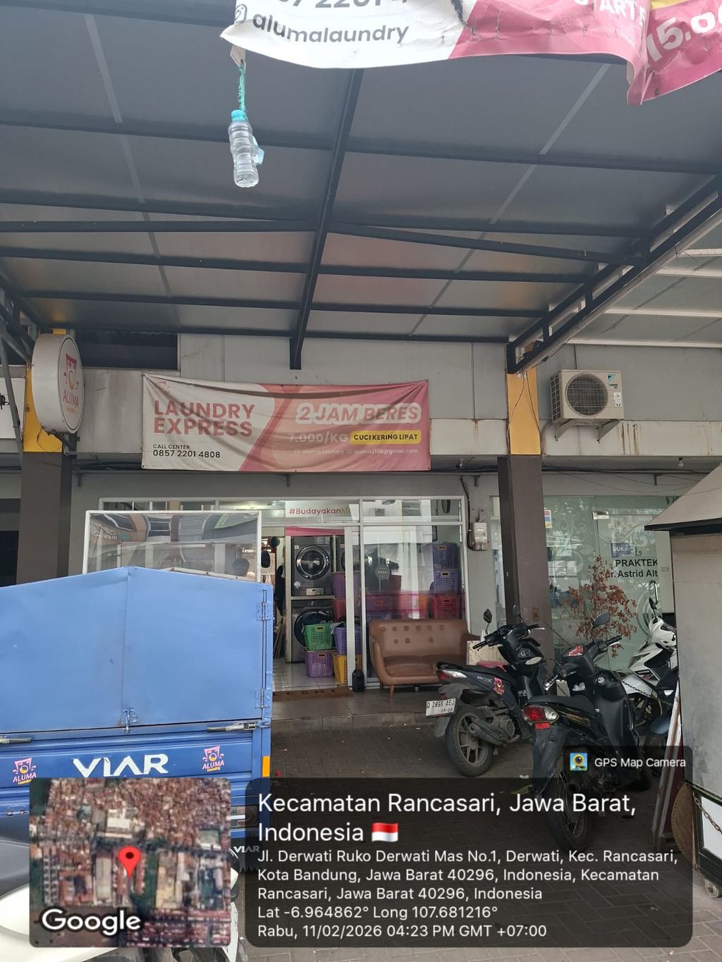 foto tampak rumah tipe 101/122 perumahan DERWATI MAS