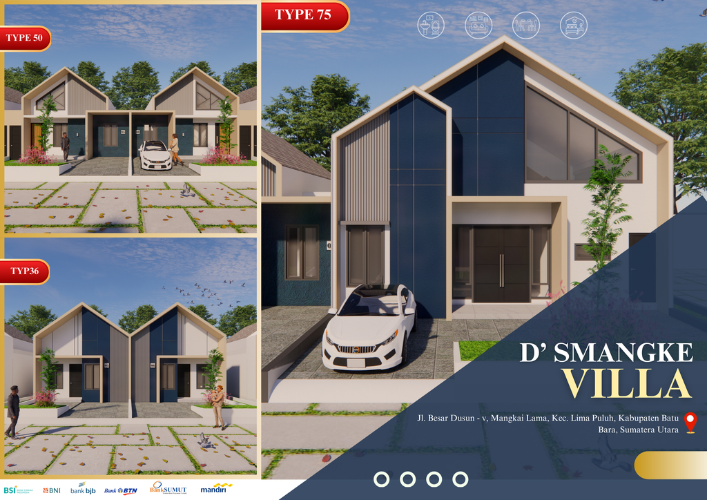 foto tampak rumah tipe 36 perumahan D SMANGKE VILLA