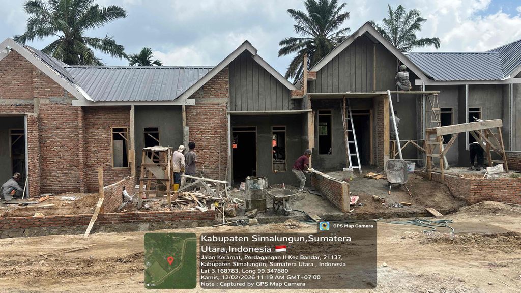 foto posisi tengah perumahan Griya Habonaron Perdagangan