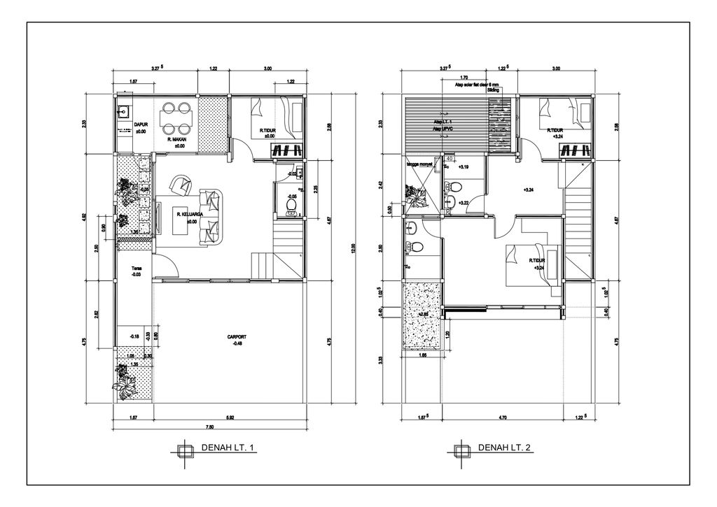 foto denah rumah tipe FREEYA 94/90 NL II perumahan THE LINNEA - URBAN CAPITAL