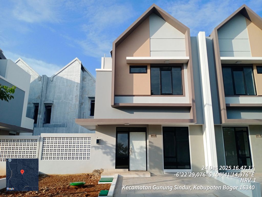 foto tampak rumah tipe RV5-0009 perumahan SERPONG NATURA CITY