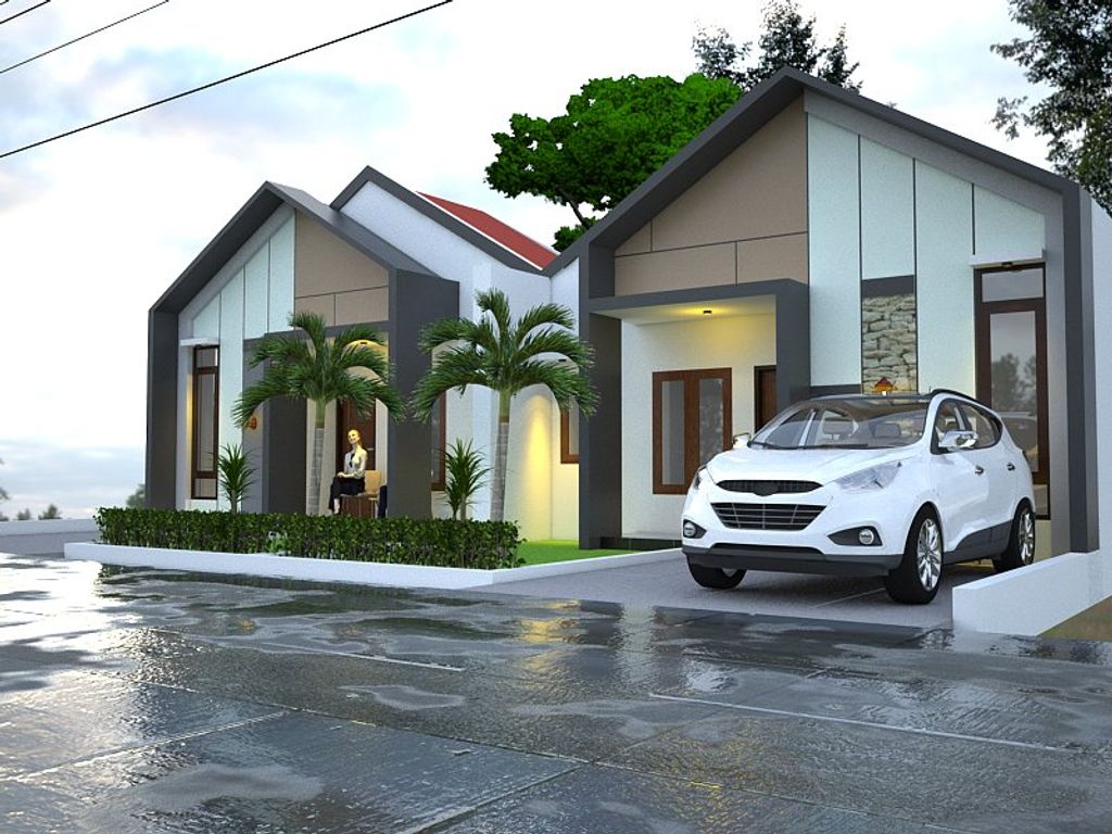 foto tampak rumah tipe 36/72 perumahan Rinjani Gardenia City