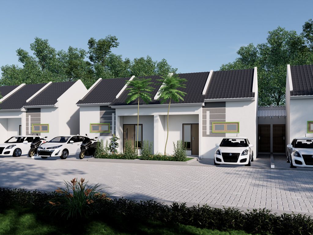 foto tampak rumah tipe 50 perumahan perumahan suryaland Blok C tahap 2