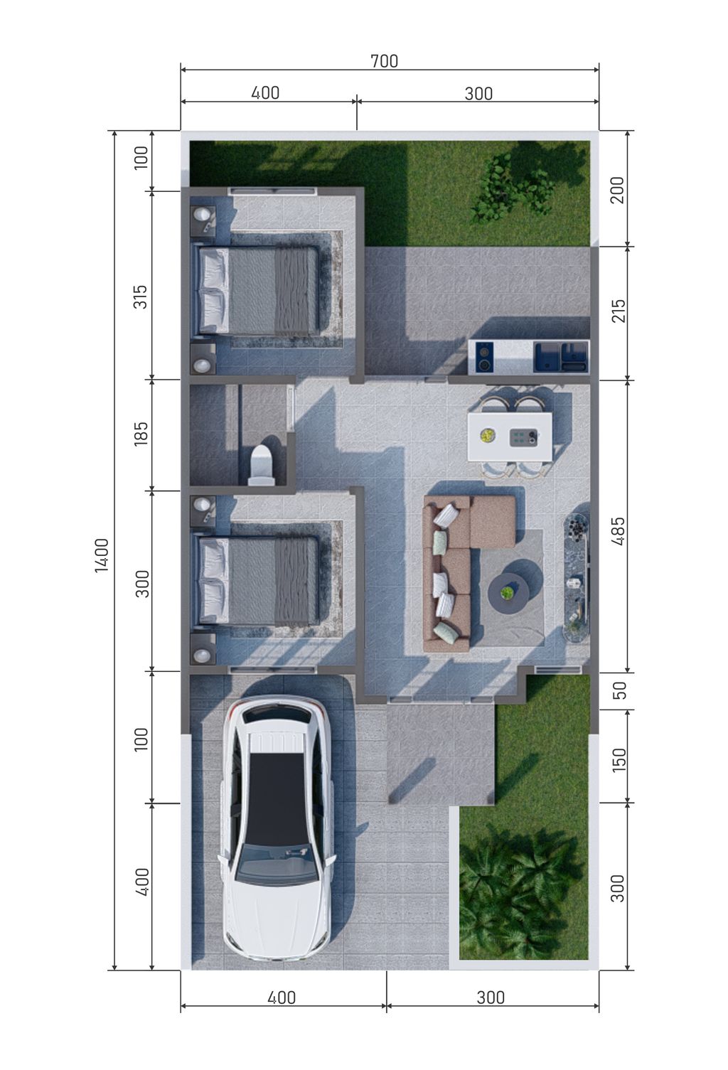 foto denah rumah tipe JANGGALA perumahan ASTANA KENCANA RESIDENCE