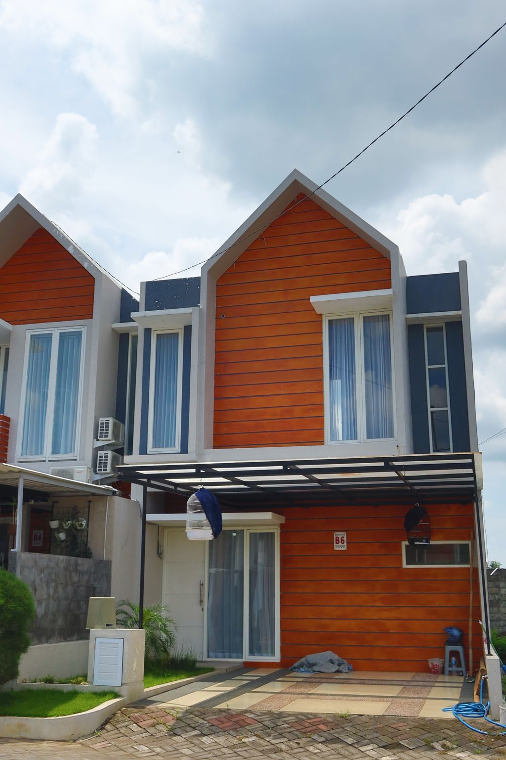 foto tampak rumah tipe MAHAMERU perumahan Clarysa Sukodono Land