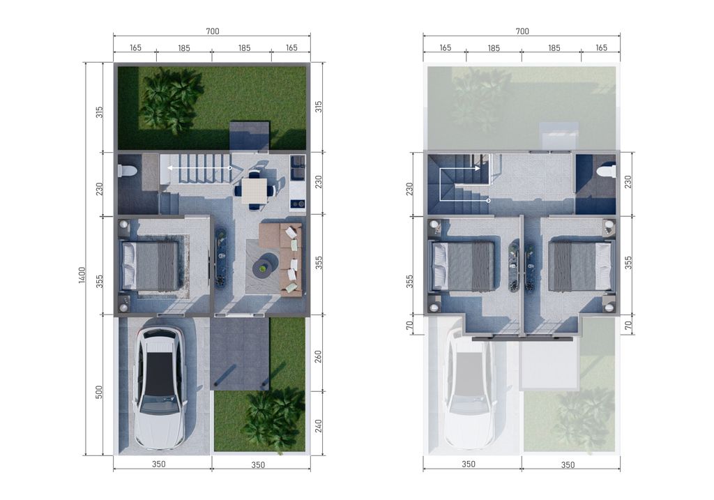 foto denah rumah tipe MEDANG perumahan ASTANA KENCANA RESIDENCE