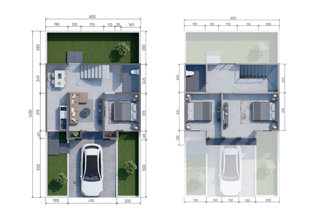 foto denah rumah tipe KAHURIPAN perumahan ASTANA KENCANA RESIDENCE