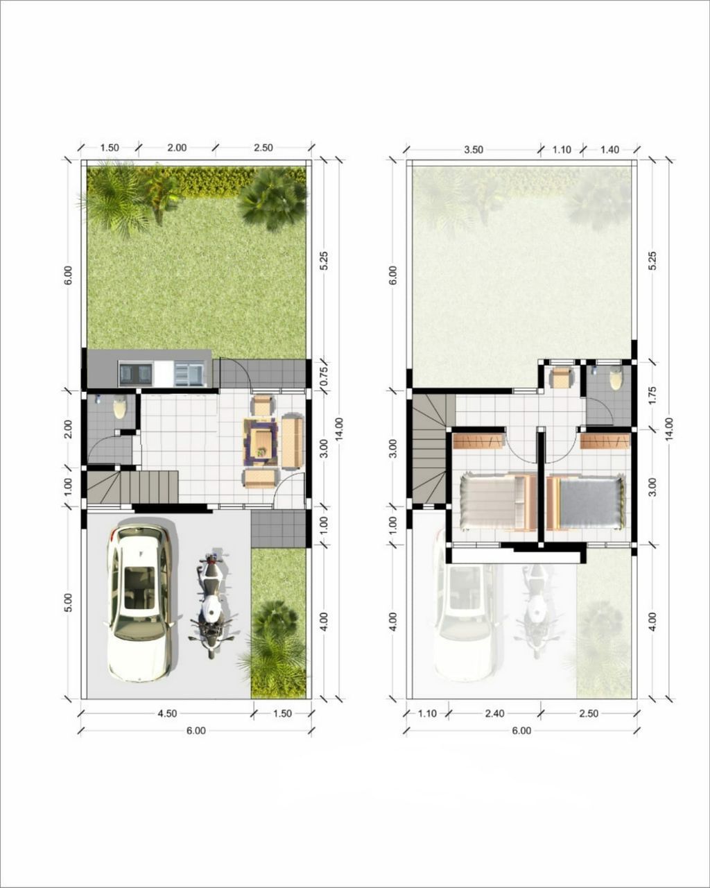 foto denah rumah tipe MAHAMERU perumahan Clarysa Sukodono Land