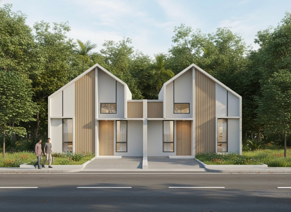 foto tampak rumah tipe 29/60 Blok C perumahan BOGOR CIAMPEA REGENCY