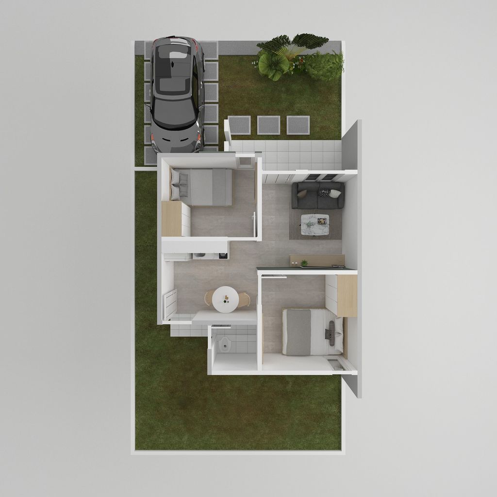 foto denah rumah tipe 36 perumahan PERMATA ASRI 3