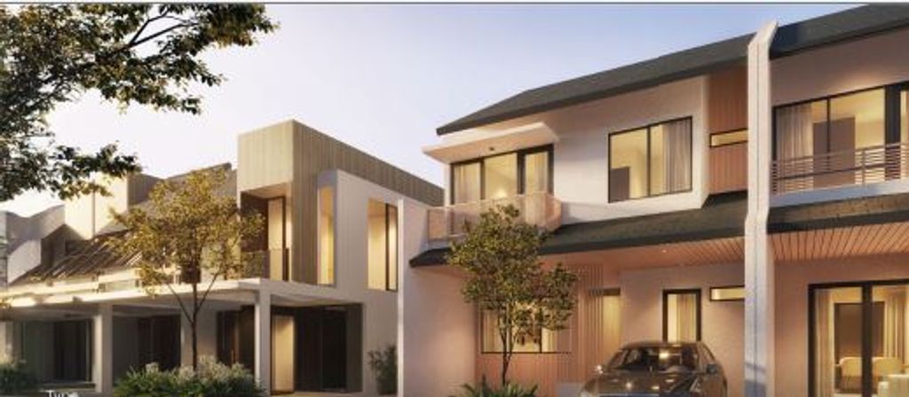 foto tampak rumah tipe H7 EDGE B perumahan ASERA NISHI