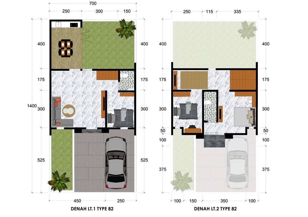 foto denah rumah tipe 82 (B3) perumahan PROBOLINGGO LAND