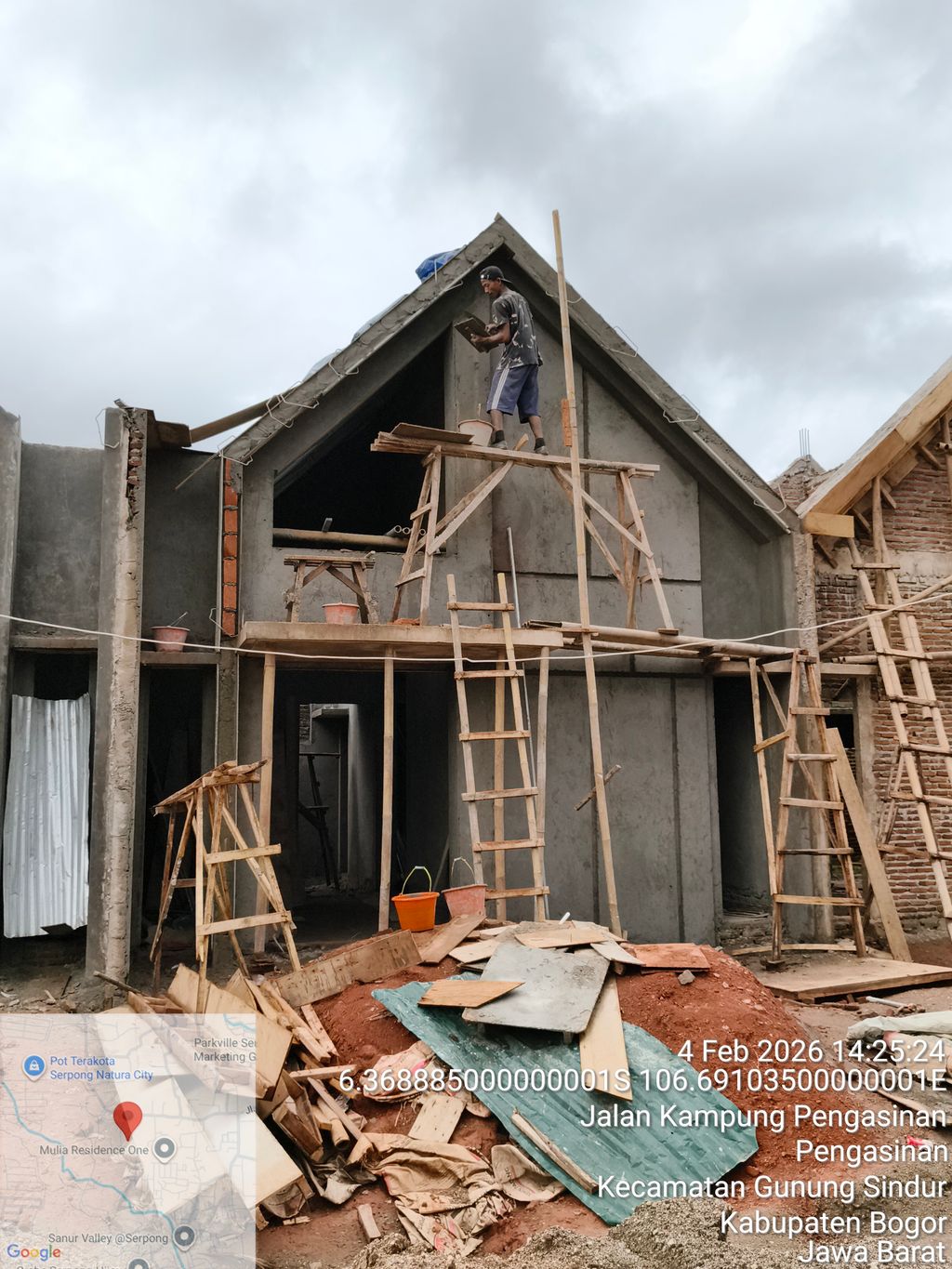 foto tampak rumah tipe OR5-0019 perumahan SERPONG NATURA CITY TAHAP 2