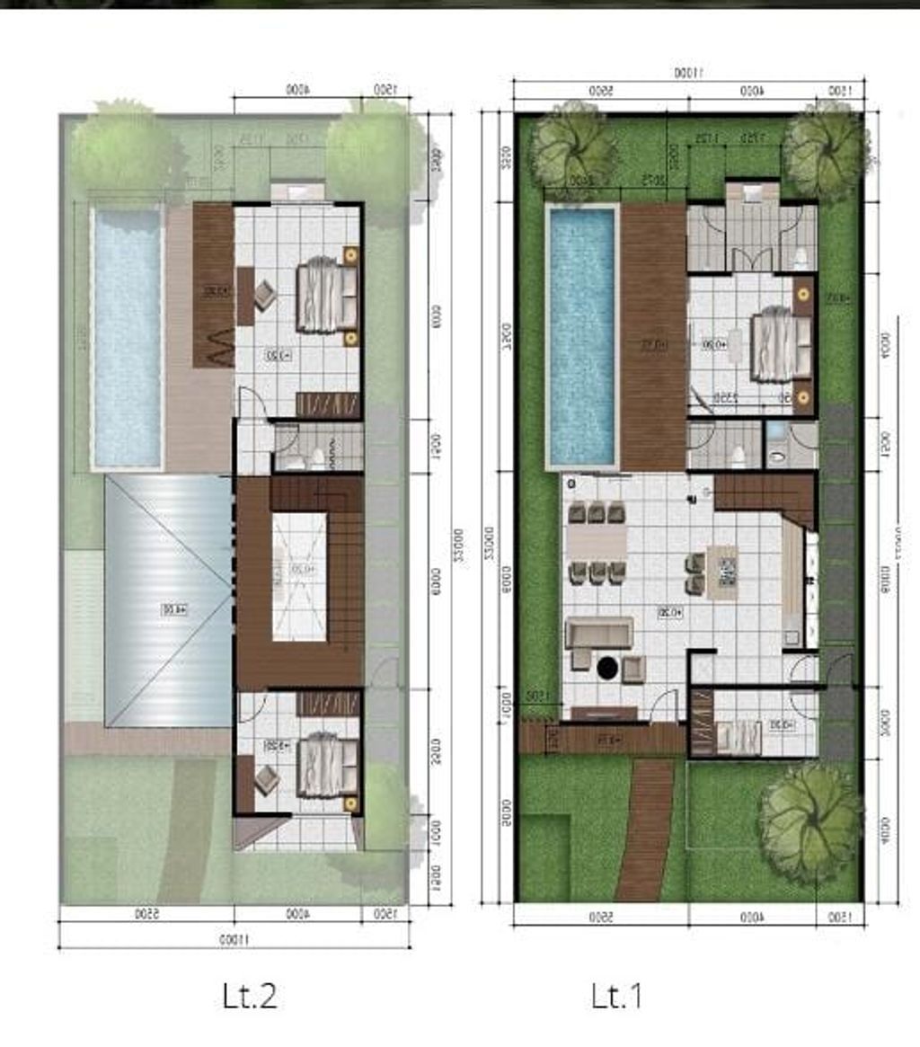 foto denah rumah tipe The Balfour perumahan Habitat