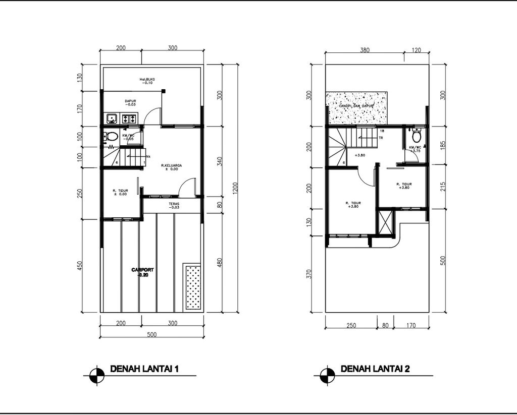 foto denah rumah tipe 50 Compact Classic HC (3KT) (508) perumahan G-Land Katapang Residence 1