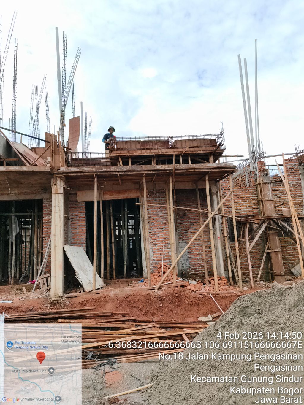 foto tampak rumah tipe OR2-0017 perumahan SERPONG NATURA CITY TAHAP 2