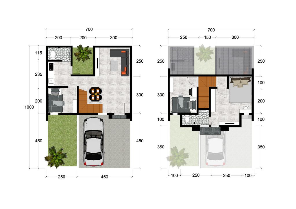 foto denah rumah tipe 64 (B10) perumahan PROBOLINGGO LAND