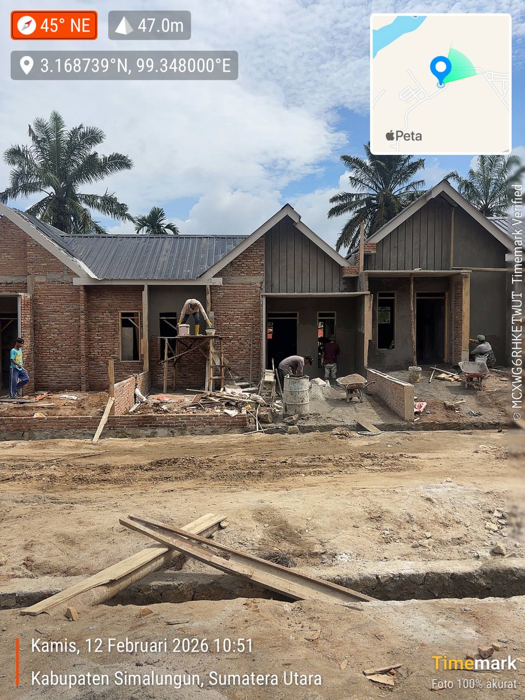 foto tampak rumah tipe RUMAH SUBSIDI GRIYA HABONARON PERDAGANGAN perumahan Griya Habonaron Perdagangan