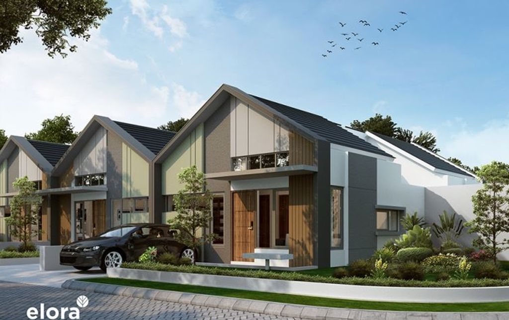 foto tampak rumah tipe 38/78 perumahan CLUSTER DANISHA ELORA JIVA