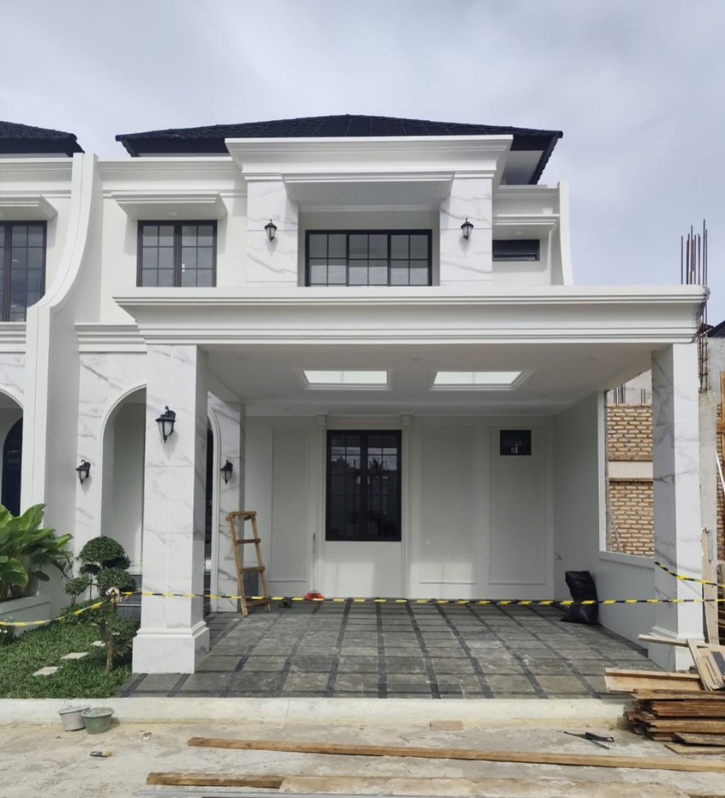 foto tampak rumah tipe 120/142 perumahan CLUSTER VILLAGIO