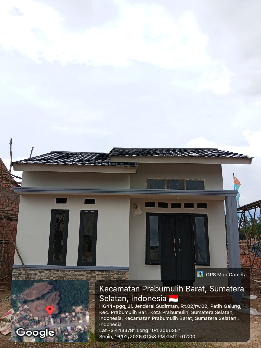 foto tampak rumah tipe 36 perumahan REXI REGENCY