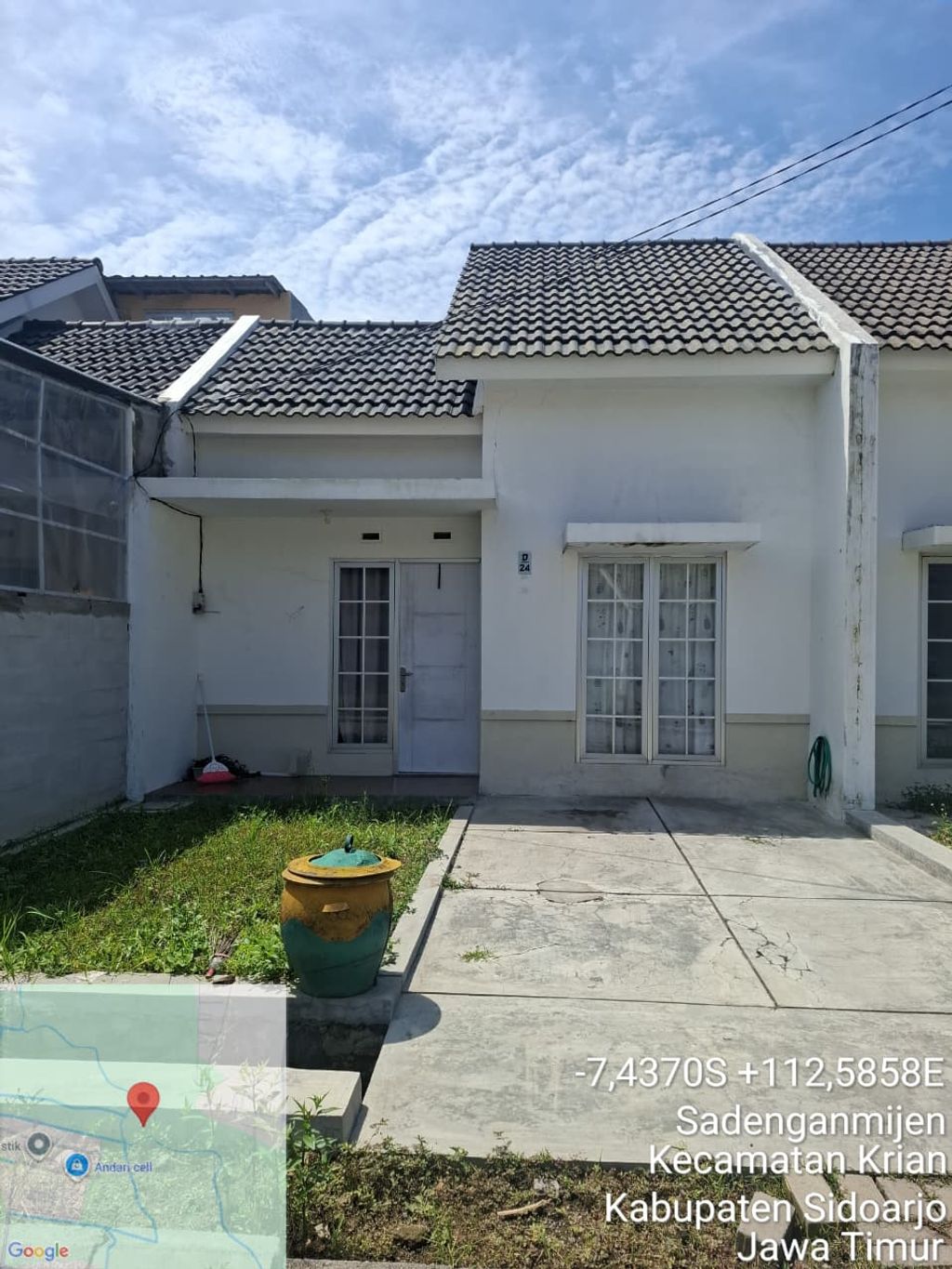 foto tampak rumah tipe Narita perumahan THE QUALITY HARMONY