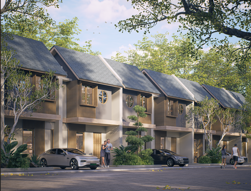 foto tampak rumah tipe Kaede perumahan SPRINGHILL YUME LAGOON