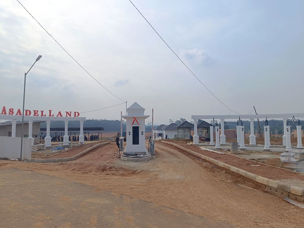 foto gerbang perumahan ASADEL LAND