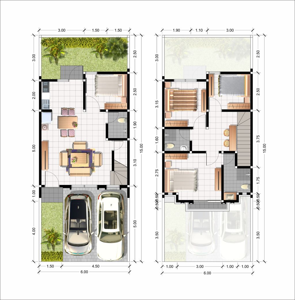 foto denah rumah tipe NEVADA perumahan GRAND AMARTHA SAFIRA