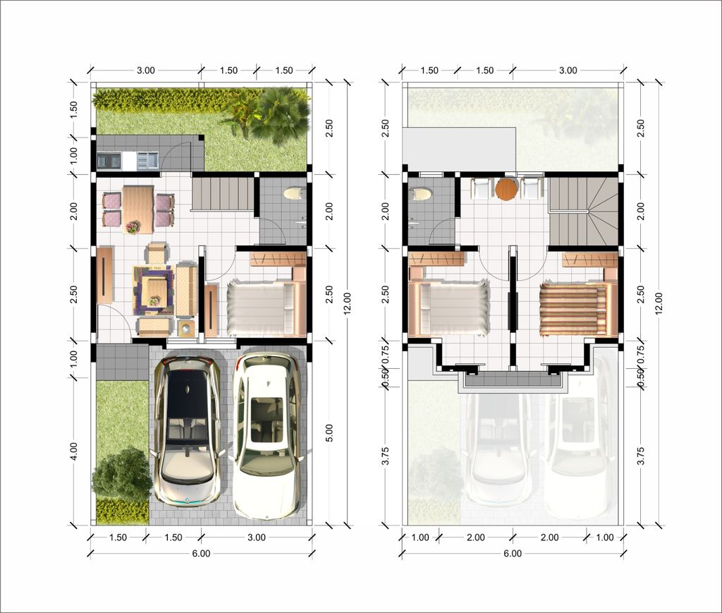 foto denah rumah tipe TEXAS perumahan GRAND AMARTHA SAFIRA