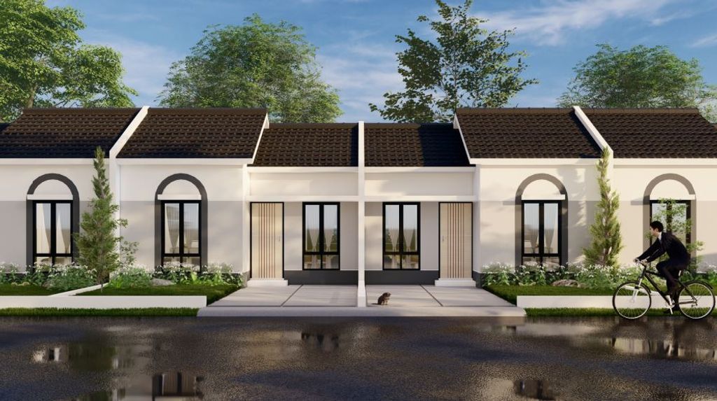 foto tampak rumah tipe Galena perumahan Pondok Permata Tahap 4