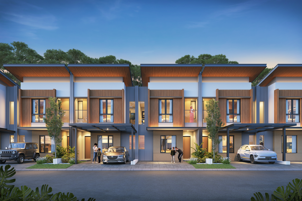 foto tampak rumah tipe ANDANTE perumahan CITRALAND PURI SERANG/KAYANA III