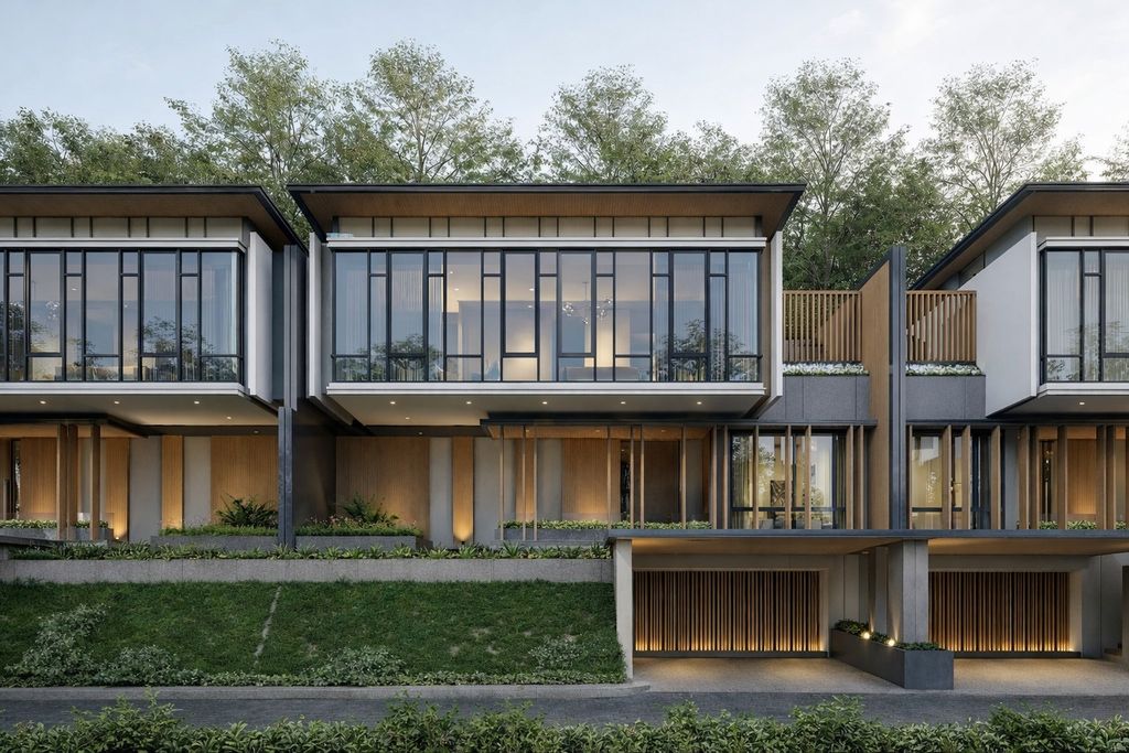 foto tampak rumah tipe ARDEA perumahan DARMO GRAHA RESIDENCE (TAHAP 2)