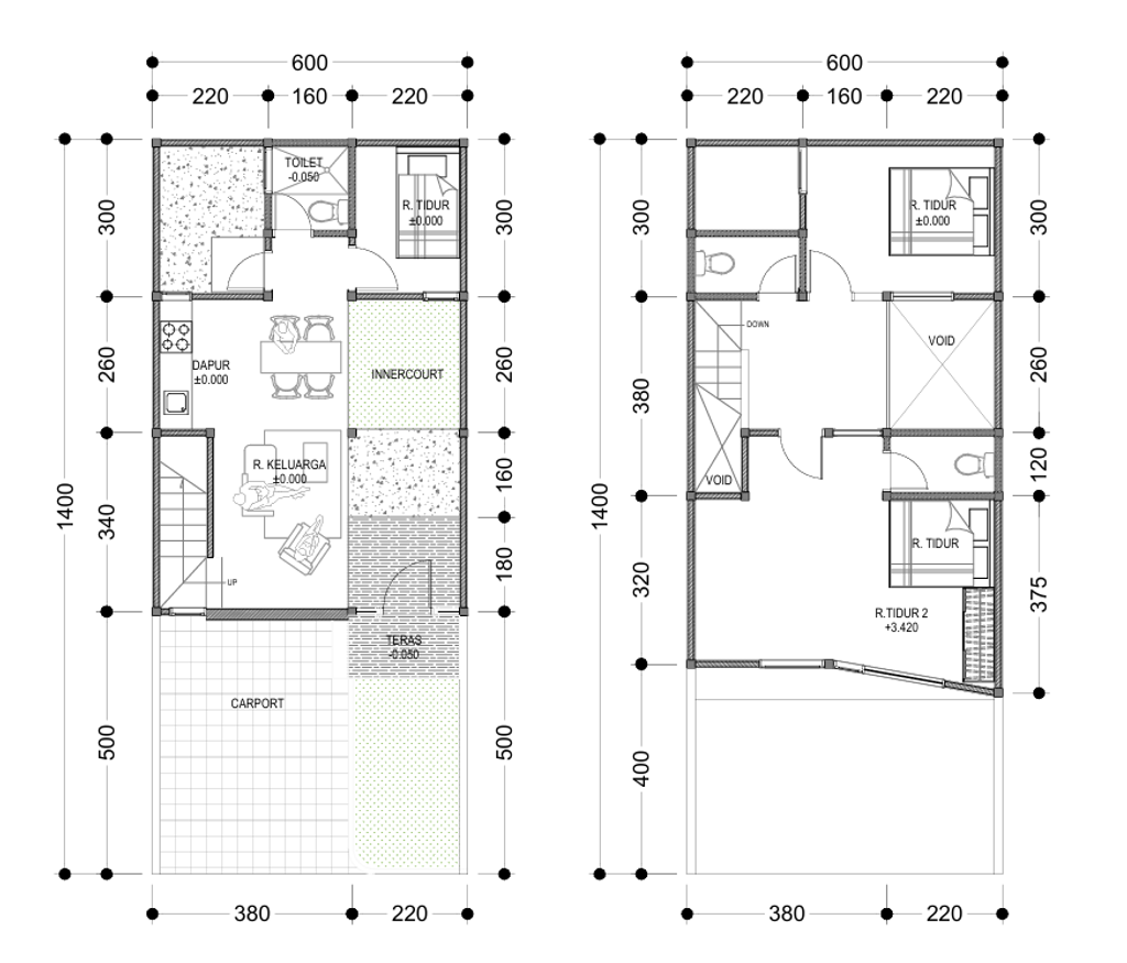 foto denah rumah tipe 87 perumahan DATARAN HIJAU 2