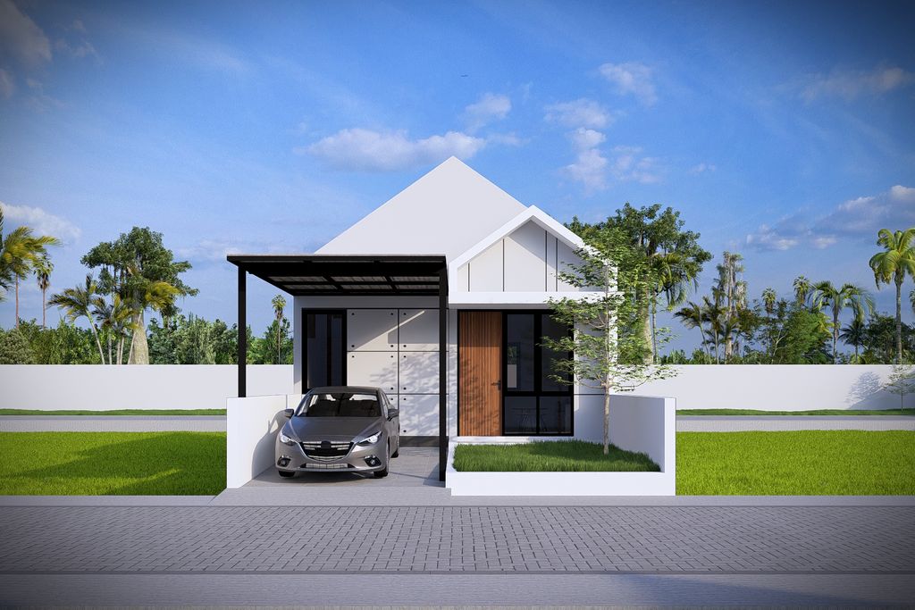 foto tampak rumah tipe C perumahan Graha Permata Jingga