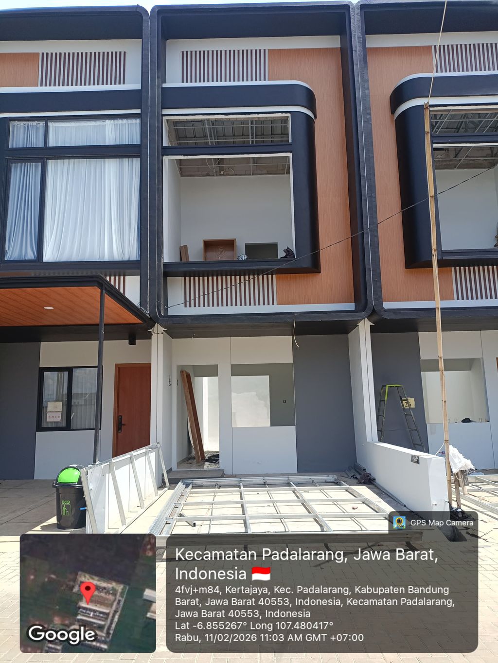 foto tampak rumah tipe 50 Compact Minimalis HC (556) perumahan Cluster Everton