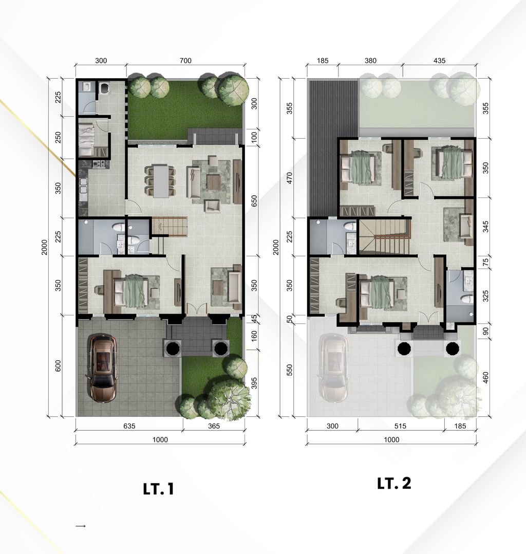 foto denah rumah tipe NEW BALMORAL DELUXE perumahan CITRALAND KAIRAGI MANADO