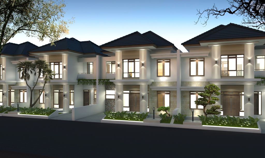 foto tampak rumah tipe CHANDRA B6 120/150 perumahan Graha Arkananta