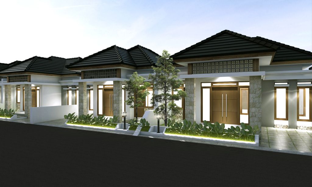 foto tampak rumah tipe BATHARA C4 60/125 perumahan Graha Arkananta