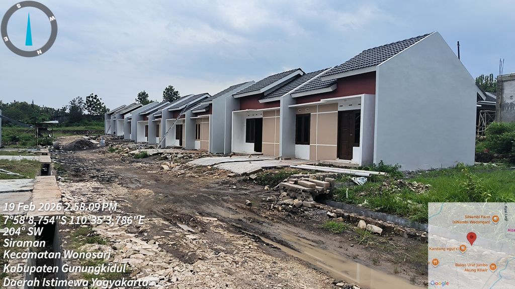 foto posisi tengah perumahan GRAND HANDAYANI RESIDENCE 4 (GHR 4)