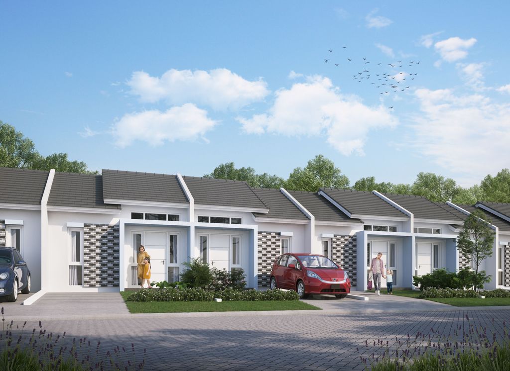 foto tampak rumah tipe 25 PEARL perumahan PERMATA NUSA INDAH