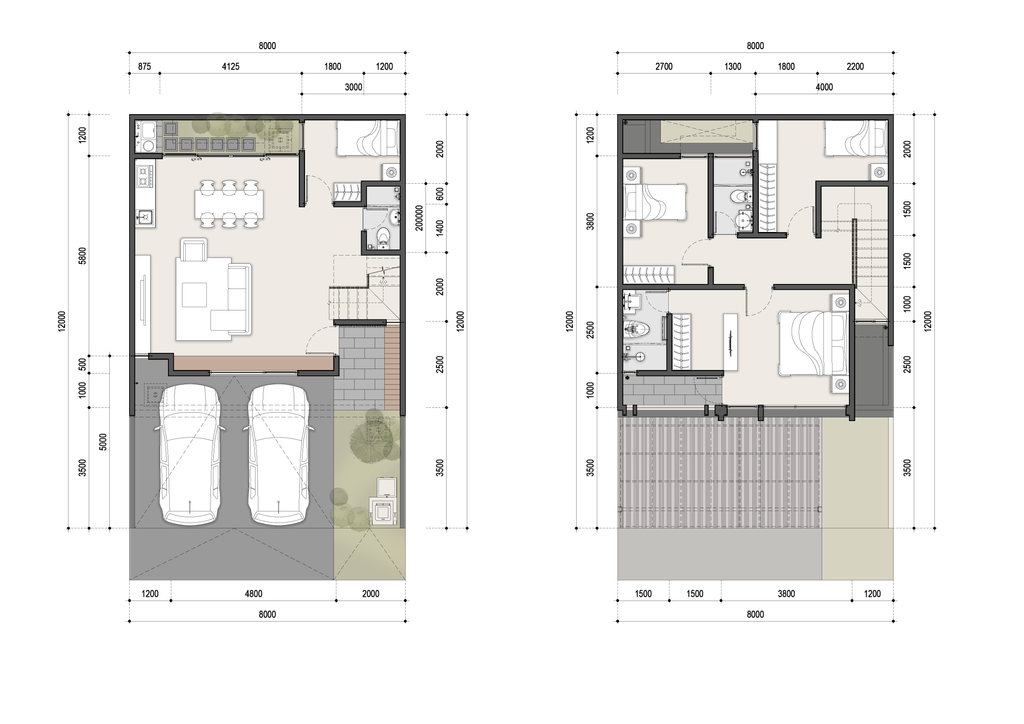 foto denah rumah tipe VIVACE perumahan CITRALAND PURI SERANG/KAYANA III