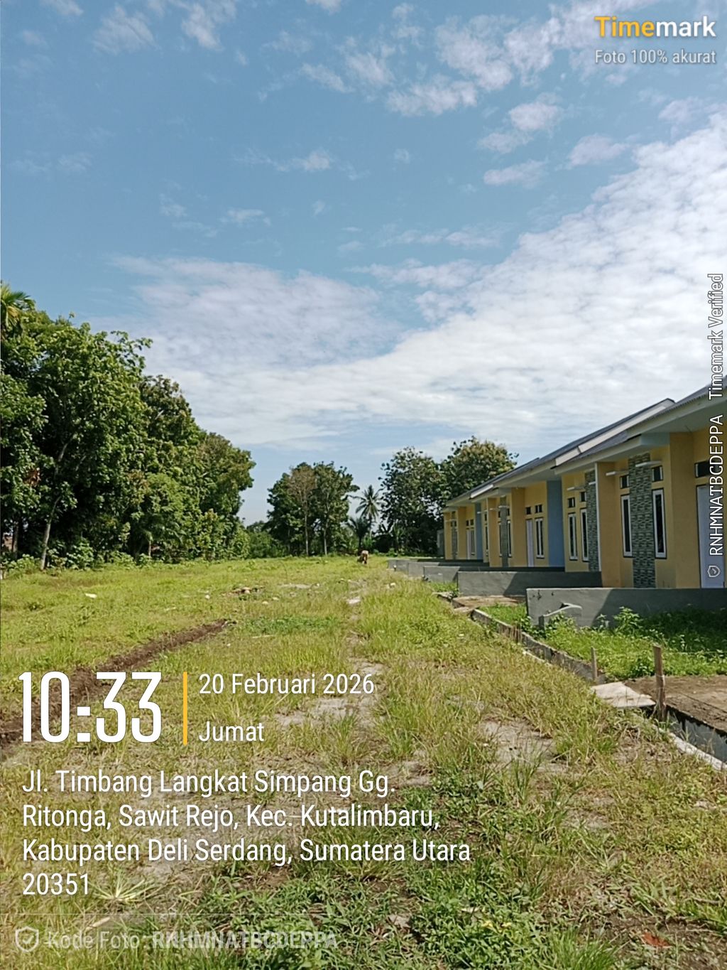 foto posisi tengah perumahan Jati Mas Artomoro Residence Tahap III