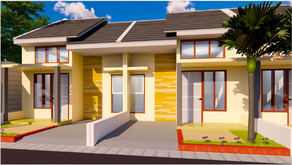 foto tampak rumah tipe 30 perumahan PERUMAHAN GINTANGAN INDAH PERMAI